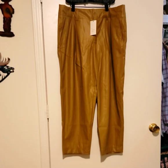 A New Day Pleather Slacks - Picture 1 of 5